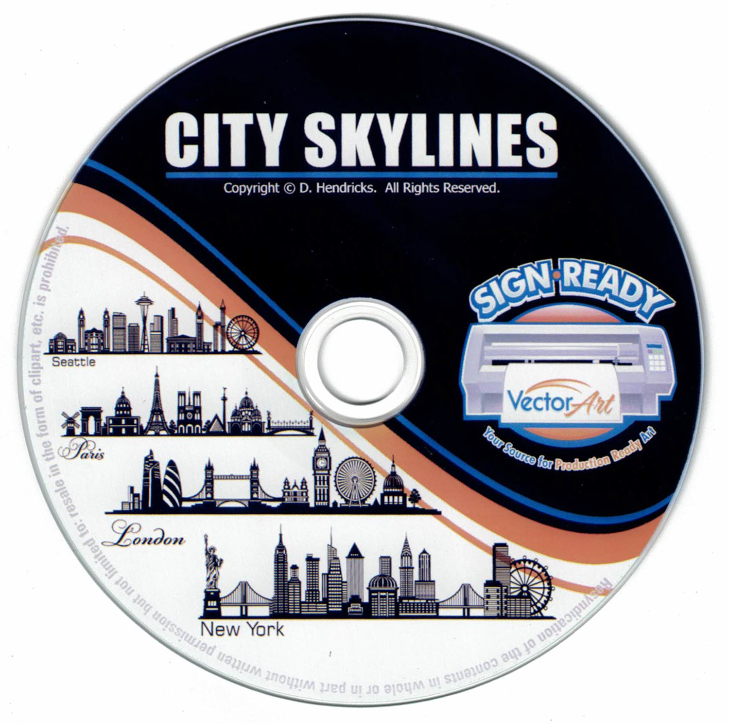 City Skylines - Cityscapes - Big City Outlines ClipArt