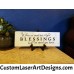 'When We Count Our Blessings, We Count You Twice' Vinyl-Cut Quote Tile